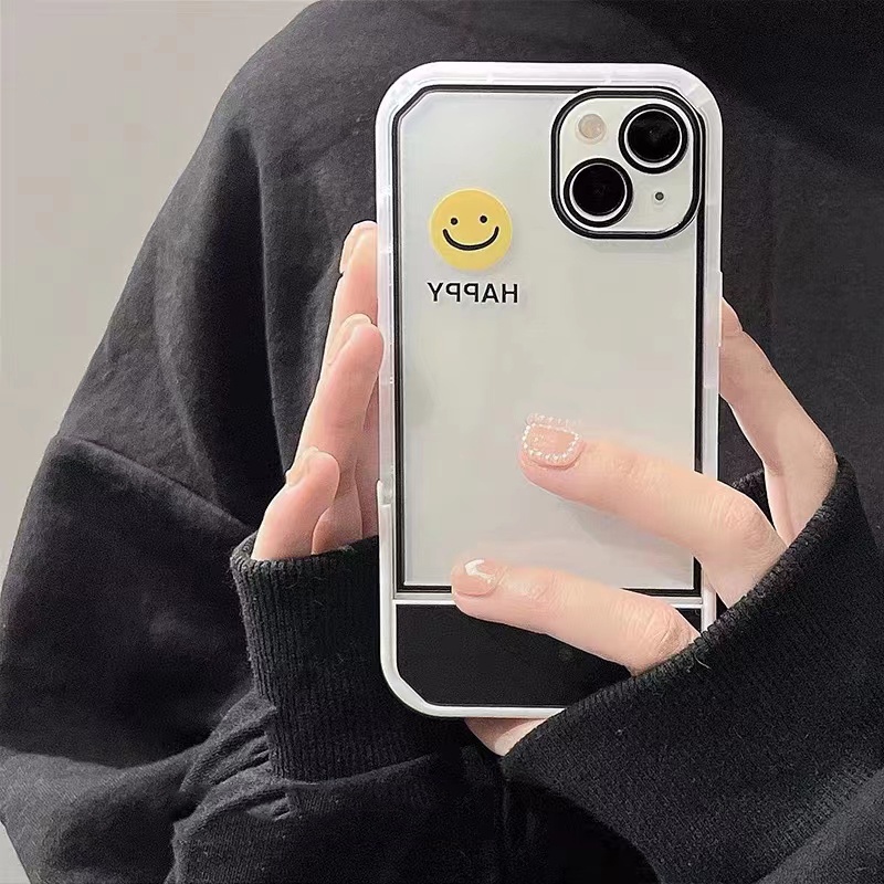 Giá đỡ mềm dễ thương smile couple case tương thích cho iphone 14 plus 13 12 11 pro max xs x xr vỏ bọc điện thoại silicon tpu