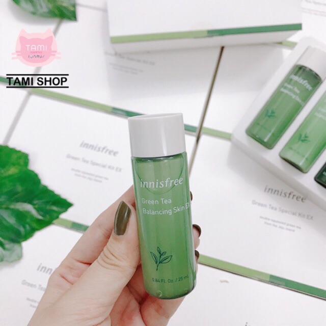 NƯỚC HOA HỒNG INNISFREE GREEN TEA BALANCING SKIN EX 25ml