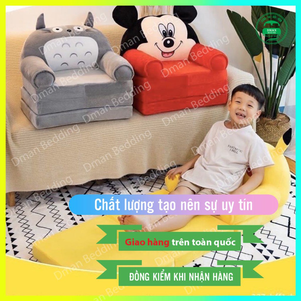 Sofa Giường - Ghế Lười Đệm Ghế Hình Thú Cho Bé 3 Tầng (Hàng loại 1)
