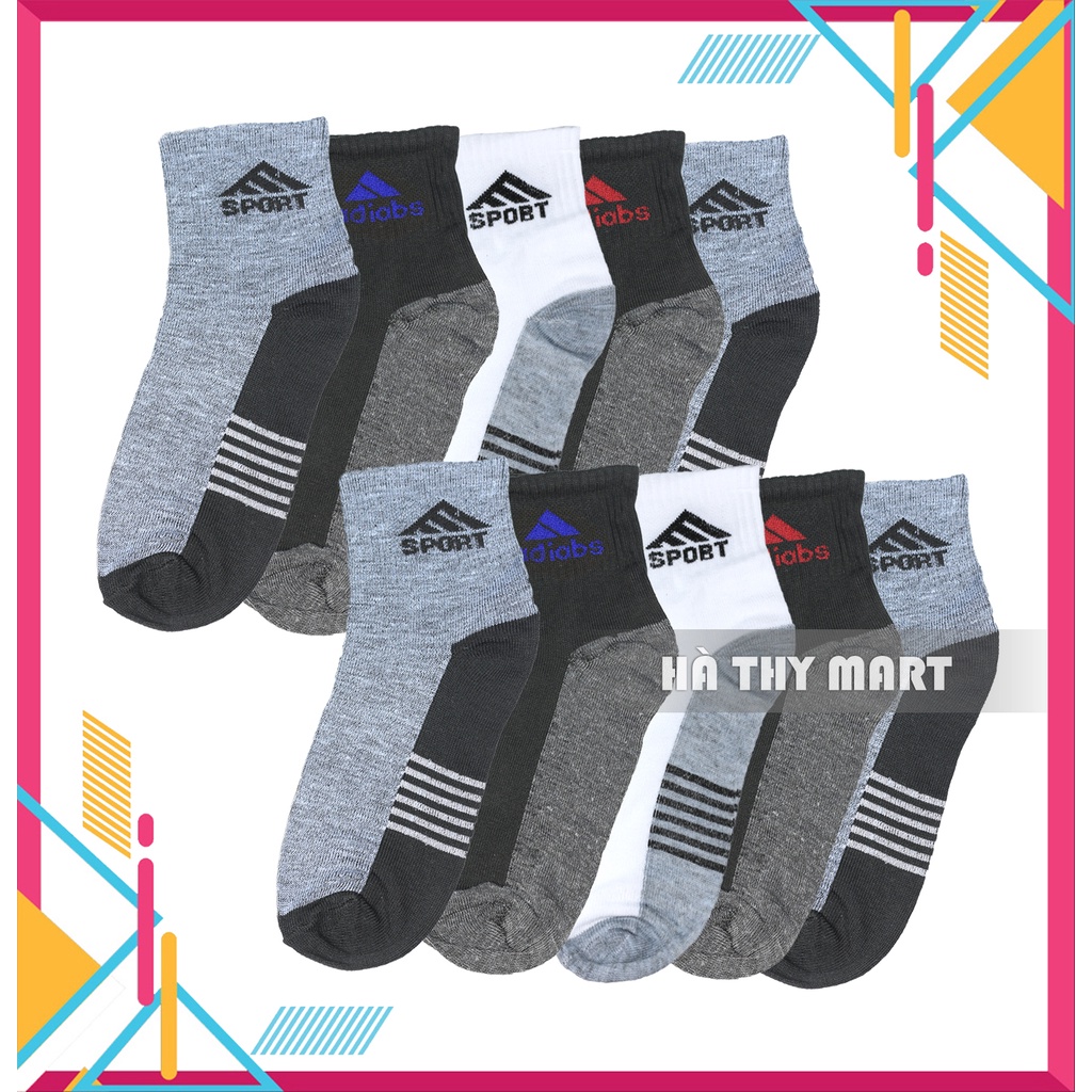 Combo 20 đôi tất nam cổ cao Sport Siêu Rẻ Giá Chỉ 99K