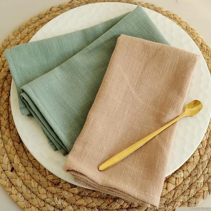 Khăn ăn vải cotton thấm hút tốt sử dụng hàng ngày đơn giản đẹp mắt