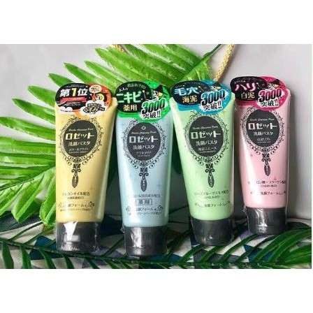 Sữa Rửa Mặt ROSETTE Dưỡng Ẩm 120g Face Wash Pasta Glacial Clay Cleanser |  Shopee Việt Nam