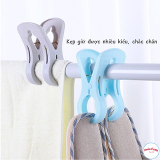 Kẹp Nhựa Bản To Phơi Chăn Ga, Quần Áo Chống Gió Bay - br00552