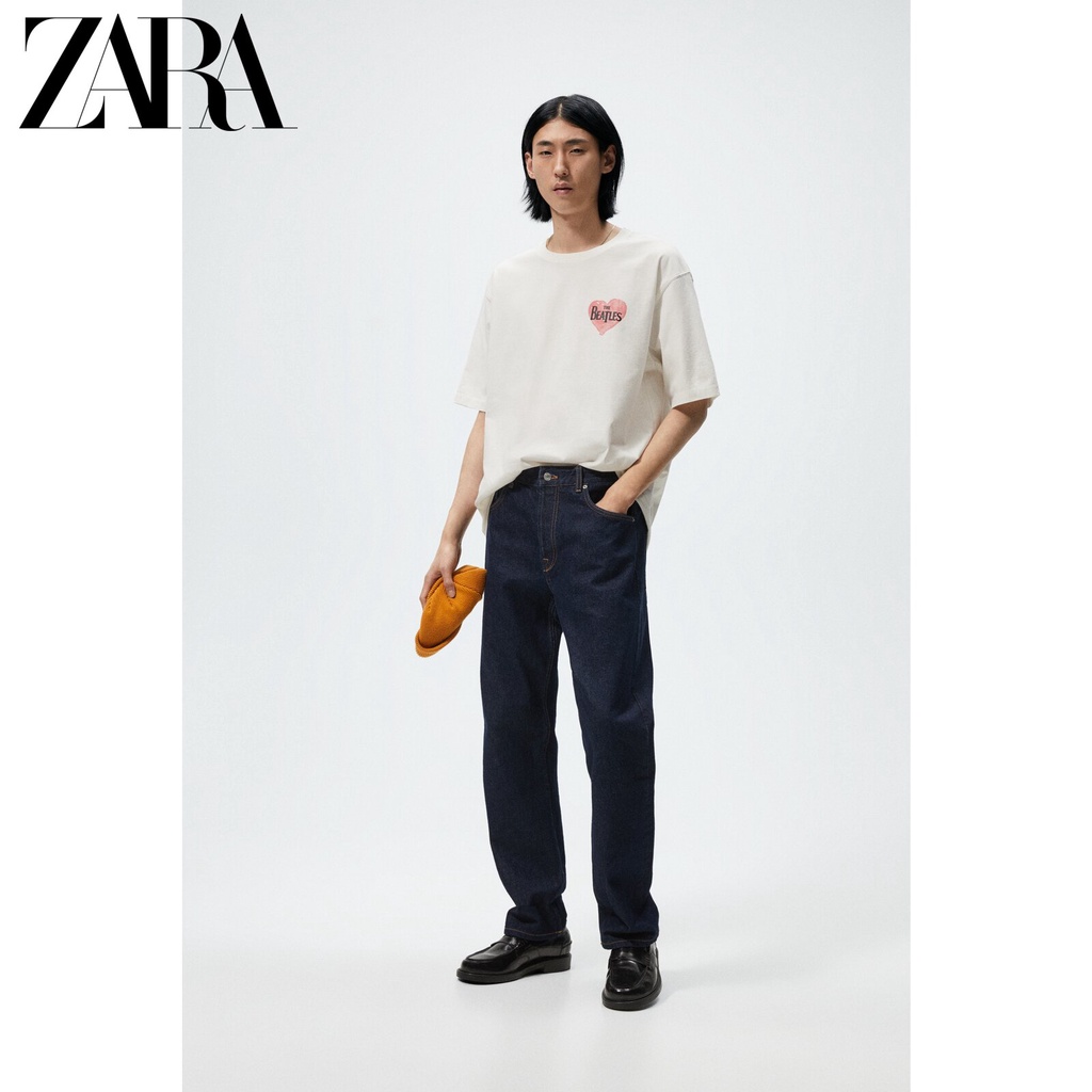 Áo Thun Ngắn Tay In Hình Trái Tim Thời Trang ZARA Dành Cho Nam 1277405 251