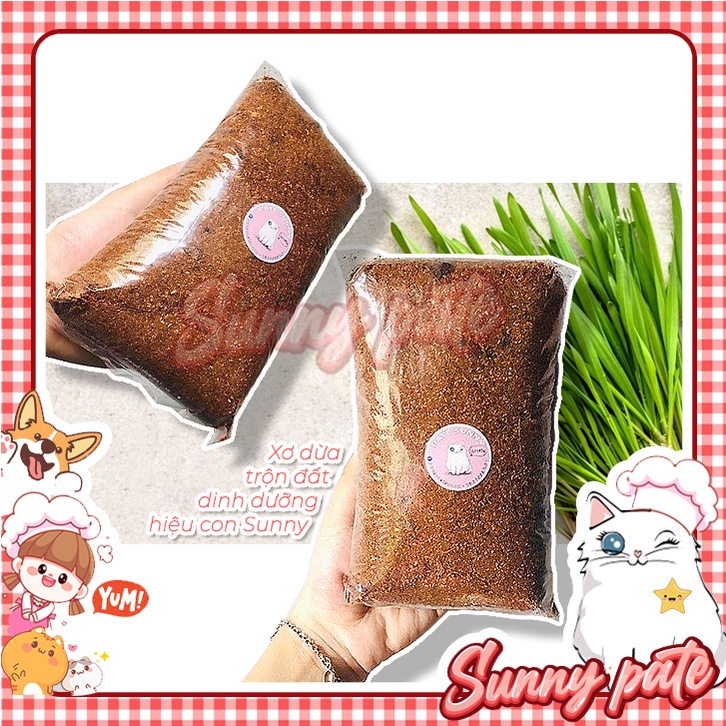 Xơ dừa trộn đất trồng dinh dưỡng trồng cây - bịch 0.3l