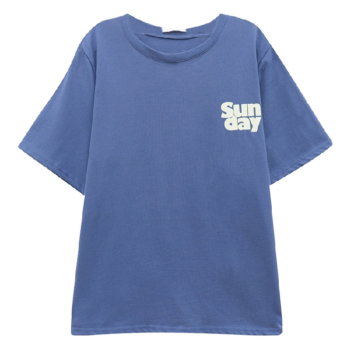 SUXI Áo Thun Tay Ngắn Phối Ren Hoa Thiết Kế Dáng Rộng Thoải Mái