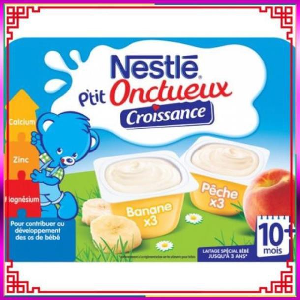 ( Tieumailinh ) ( CC2016 ) Sữa chua nguội Nestle Pháp (vỉ 6 hộp x 60gr) (không cần bảo quản lạnh)