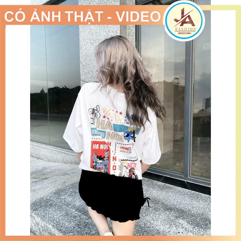 Áo Thun Tay Lỡ UNDER Hà Nội Áo Phông Cotton Nam Nữ Unisex - Oversize Form Rộng phong cách ulzzang