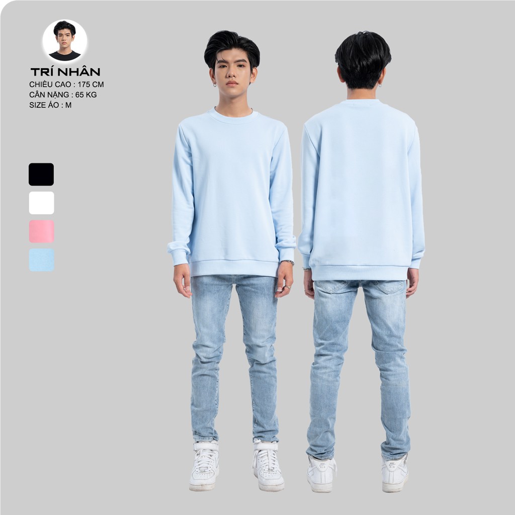 Áo Sweater Form Rộng Nam Nữ URBAN OUTFITS Kiểu Trơn SWO01 Thun Cotton Nỉ 4 Chiều Local Brand | BigBuy360 - bigbuy360.vn