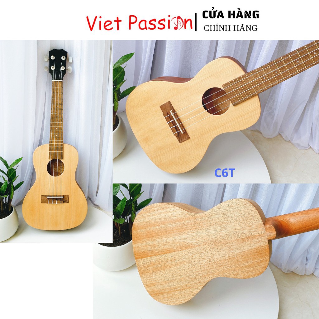 Đàn ukulele concert size 23 inch chất liệu gỗ giá rẻ chất lượng Viet Passion
