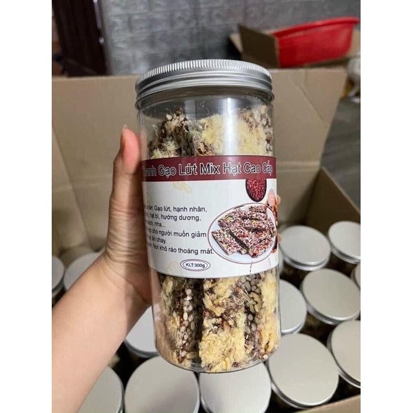 Thanh Gạo Lứt Chà Bông Mix Ngũ Cốc Hạt Dinh Dưỡng 500gram