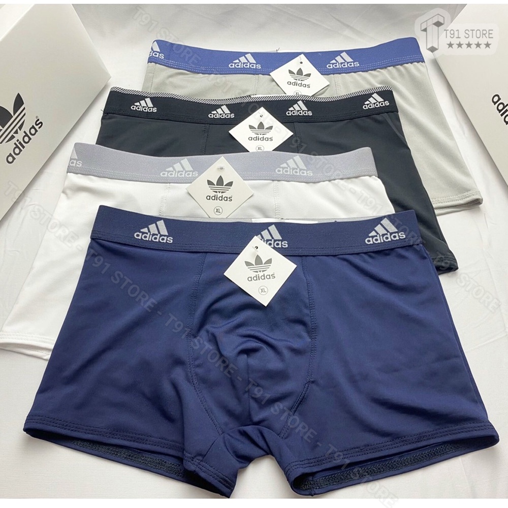 Combo 4 quần sịp đùi DAS thun lạnh - quần boxer cao cấp cho nam - 4size từ 42kg đến 80kg - Phù hợp mọi đối tượng