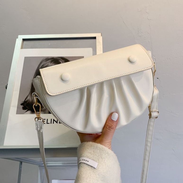 Túi Đeo Chéo Nữ ❤️Freeship ❤️ Túi Đeo Chéo Bán Nguyệt Giá Rẻ Kéo Khóa Miệng Chất Đẹp Size 20