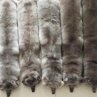 Khăn Choàng Cổ Bằng Da Thật Đính Lông Cáo Tiện Lợi