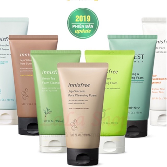 SỮA RỬA MẶT INNISFREE MẪU MỚI 2020