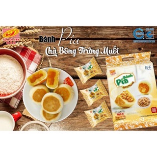 Bánh pía chà bông trứng muối tân huê viên 480gr