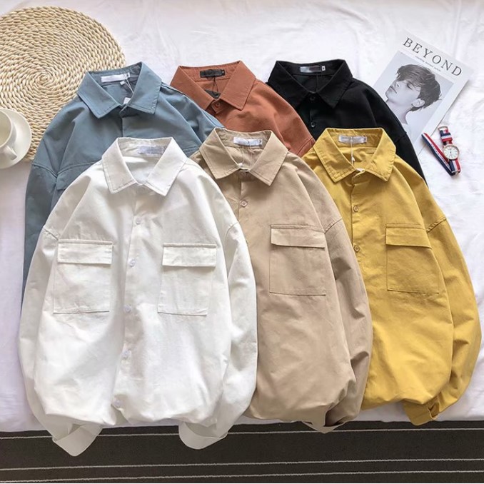 Áo Sơ Mi Dài Tay Unisex Form Rộng Nhiều Màu Chất Kaki Siêu Hot(SP4) | BigBuy360 - bigbuy360.vn