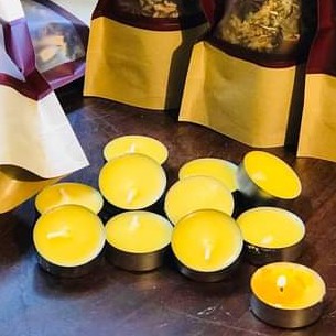 Nến thơm làm từ bơ 100% thiên nhiên tốt cho sức khoẻ, nến tealight.