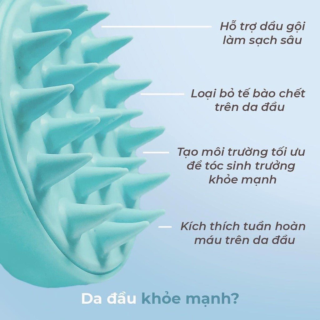 Lược Gội Đầu Giúp Thư Giãn, Kích Thích Mọc Tóc HAIRBURST Scalp Stimulating Massage Brush