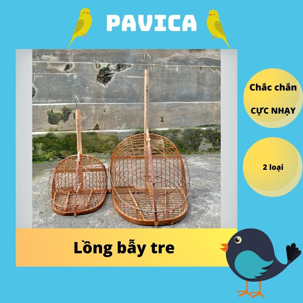 Lồng bẫy chào mào, khuyên lồng chim PAVICA chất lượng tre cực nhạy bền bỉ