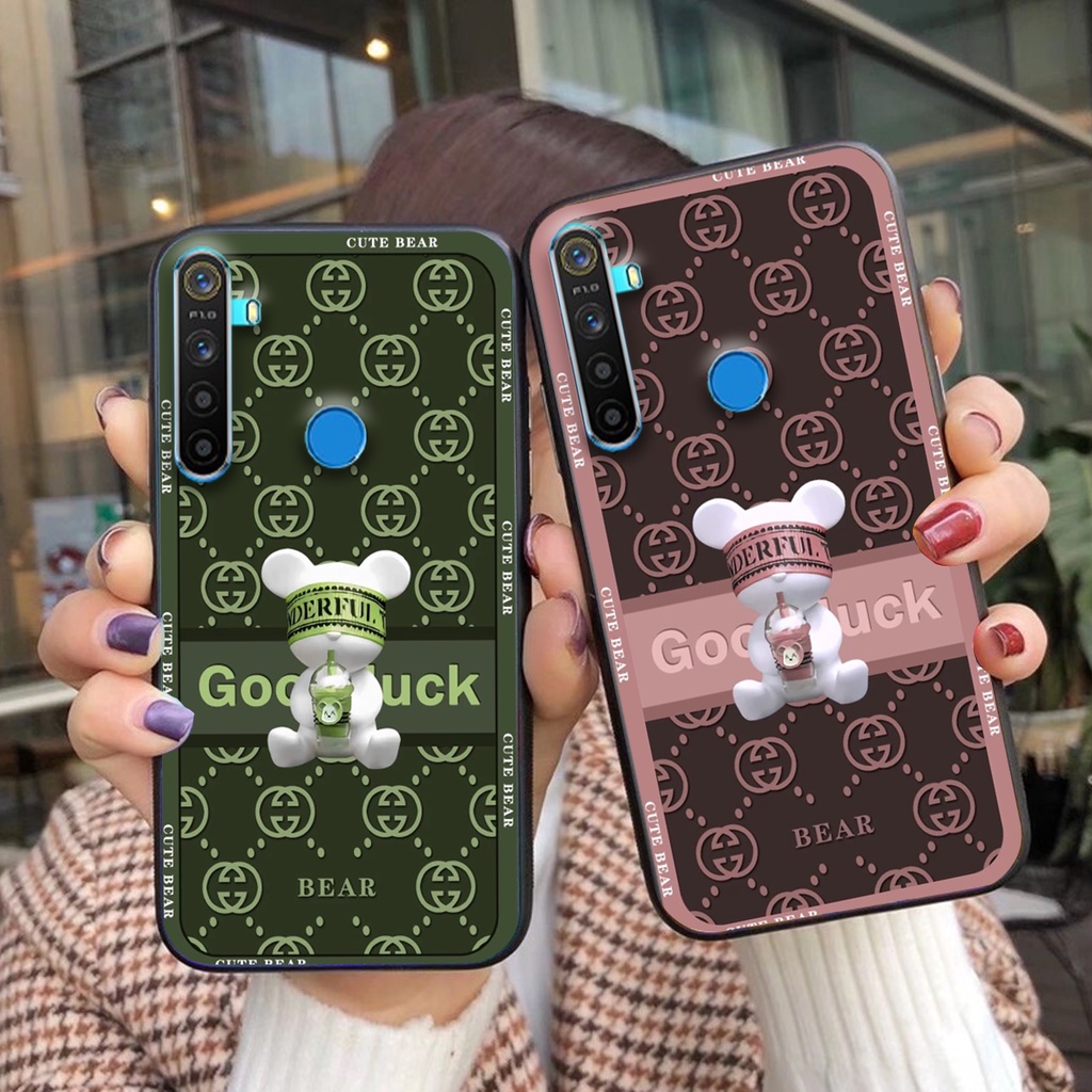 Ốp lưng Realme 5 / REALME 5I / Realme Q / REALME 5 Pro / REALME C3 mẫu BEARBRICK/ Kaws thể thao cá tính,cute,giá rẻ