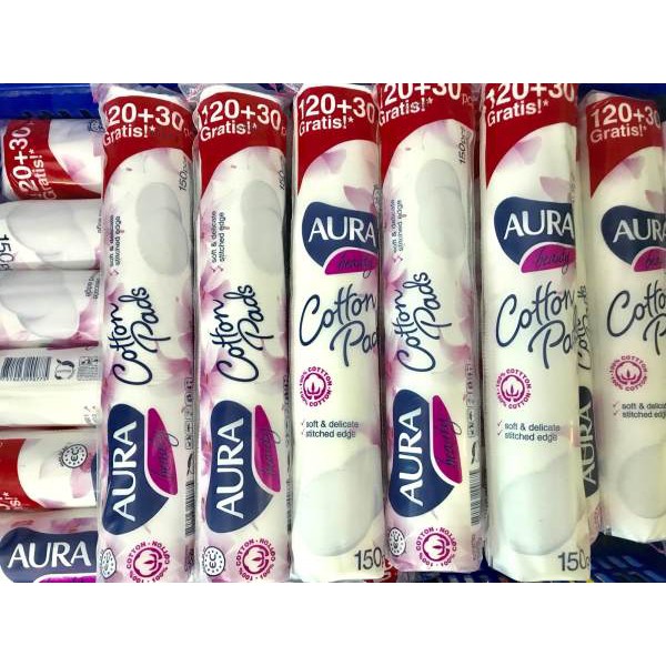 Bông Tẩy Trang Aura 150 Miếng