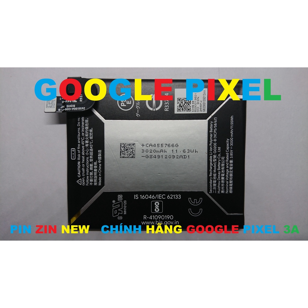 PIN ZIN NEW CHÍNH HÃNG GOOGLE PIXEL 3A