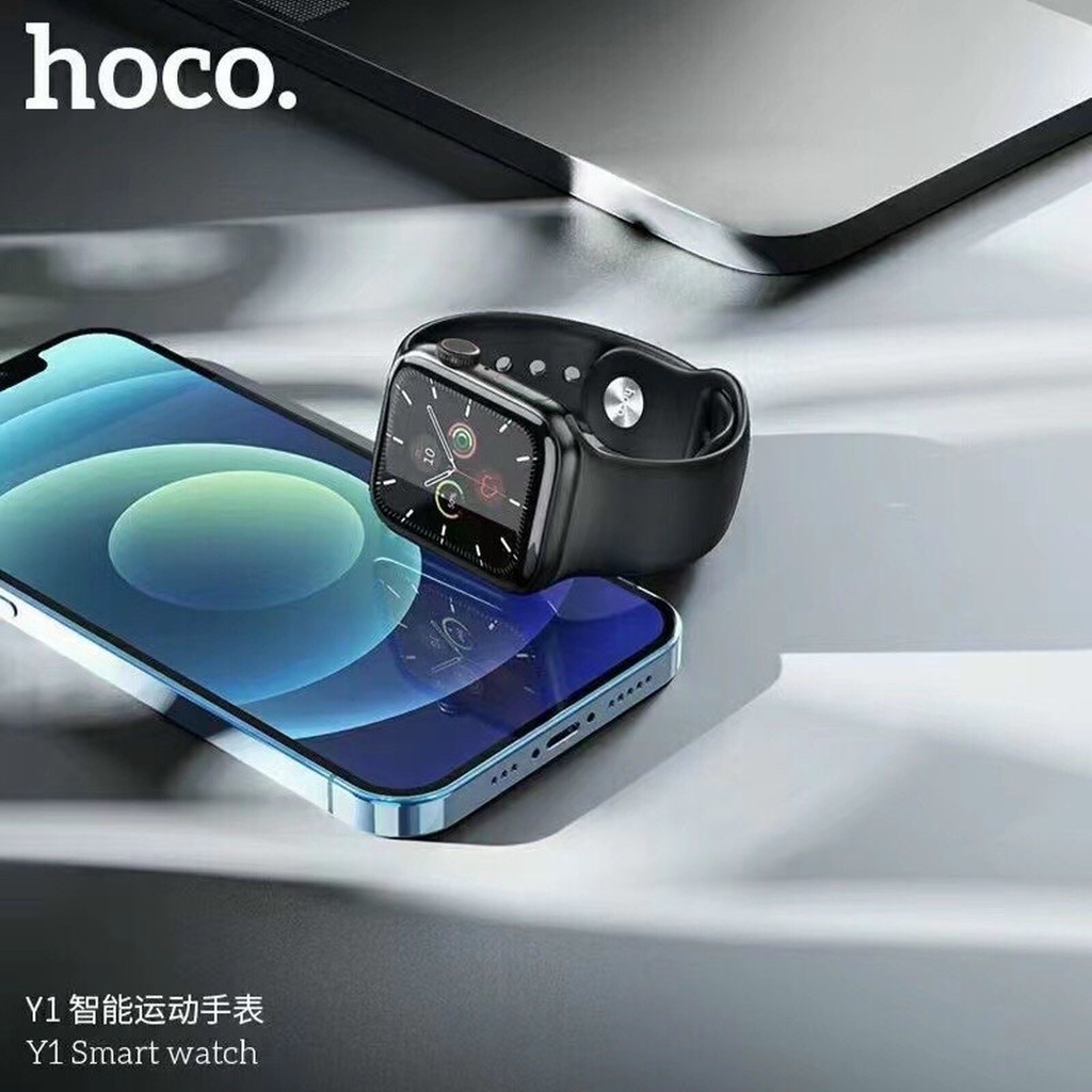 Smart Watch Đồng hồ thông minh Hoco Y1 kết nối Bluetooth hỗ trợ nghe gọi, theo dõi sức khỏe, thể thao...