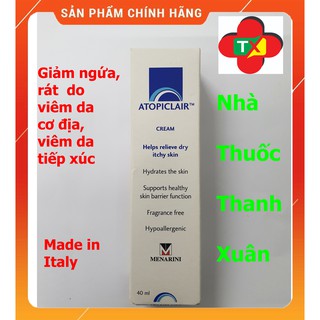Atopiclair cream 40ml kem bôi cho da nhạy cảm