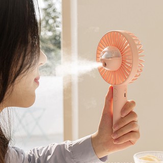 Quạt mini cầm tay phun sương -  Tích điện cầm tay phun sương, Quạt và Phun sương