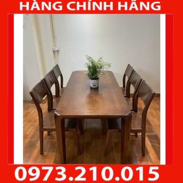 HÀNG CHÍNH HÃNG Ảnh thật kèm video bàn ăn 6 ghế gỗ sồi nga số ghế tuỳ chọn