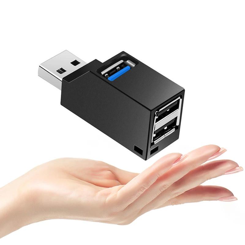 Mini Portable Usb2.0 3-Port Hub In-Line Usb3.0 Hub Usb Splitter