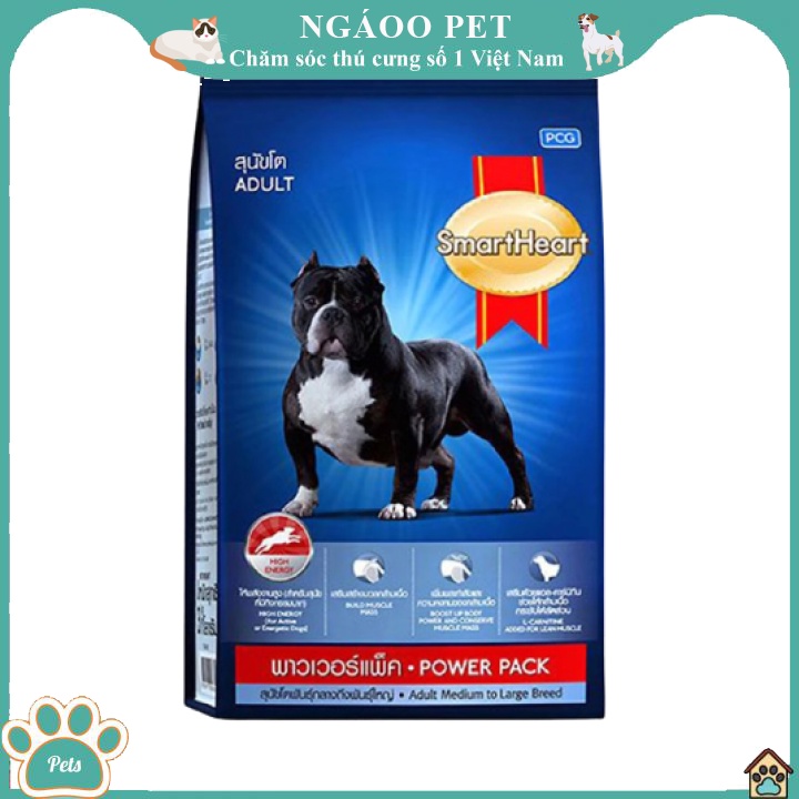Power Pack Puppy 20kg - Thức Ăn Hạt Smartheart Phát Triển Cơ Bắp Cho Chó Con