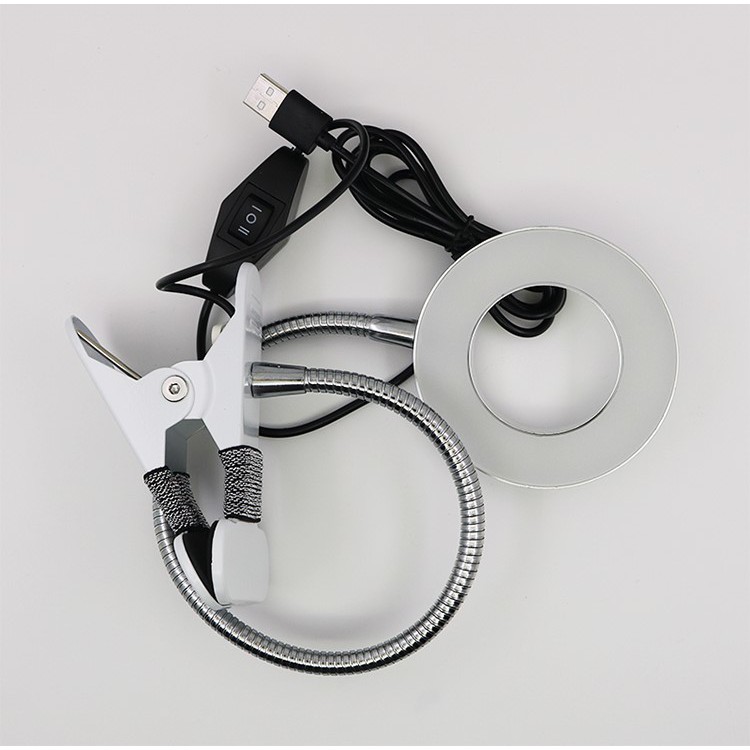Đèn led kẹp 2 chế độ ánh sáng dùng phun xăm làm dạo livetrym