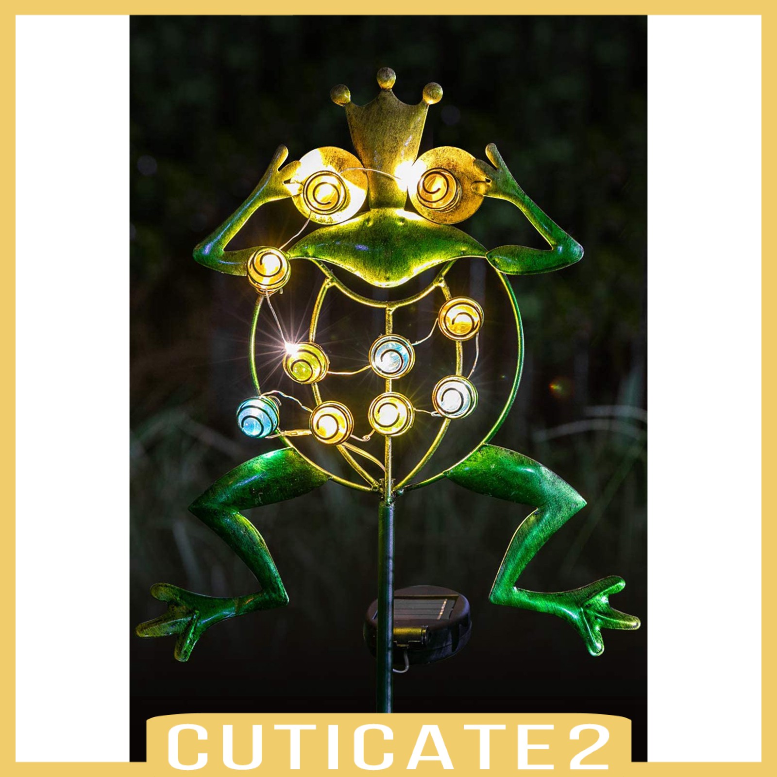 Bộ 2 Đèn Trang Trí Sân Vườn Chống Nước Chạy Bằng Năng Lượng Mặt Trời