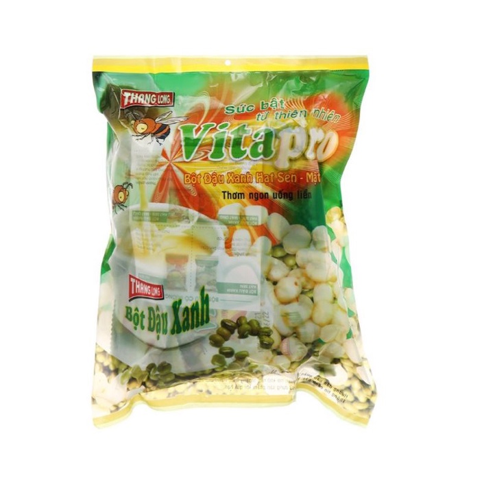 Bột Đậu Xanh Hạt Sen - Mật Ong Vitapro Bịch 420G