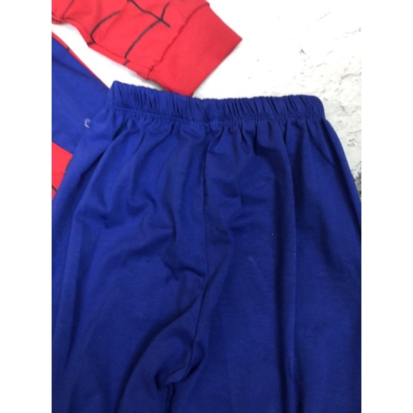 Bộ siêu nhân nhện dài tay tặng kèm mặt nạ cho bé, vải cotton tàu mềm đẹp cho bé 8-20kg