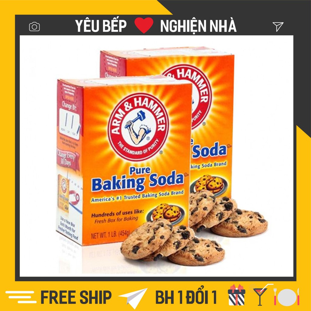 Bột Baking Soda đa công dụng khử mùi, diệt khuẩn, tẩy rửa, làm bánh, chăm sóc da