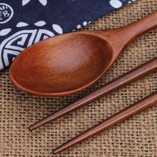 Set Đôi Đũa Và Muỗng Bằng Gỗ
