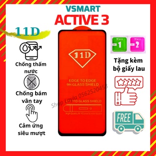 💠CAO CẤP💠 Kính Cường Lực Vsmart Active 3 - Full màn hình 11D và trong suốt - Độ cứng 9H - Độ trong suốt cực cao.