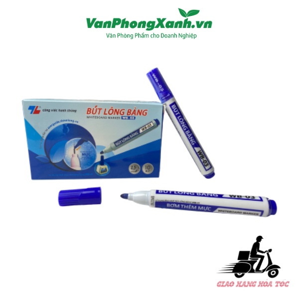 Bút lông dầu WB03 2.5mm - Xanh/Đỏ/Đen