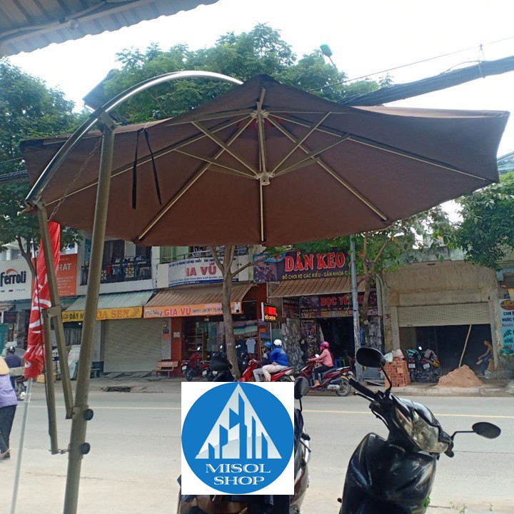 Dù Cafe Lệch Tâm Đường Kính 3 mét mới 90%