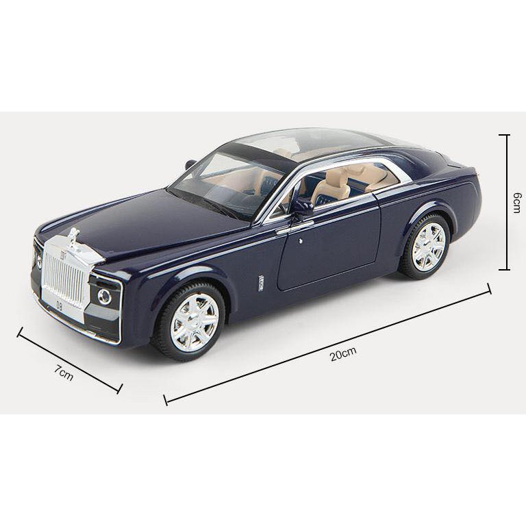 Mô hình xe ô tô kim loại  Rolls-Royce sweptail 1:24  - Mohinhxe