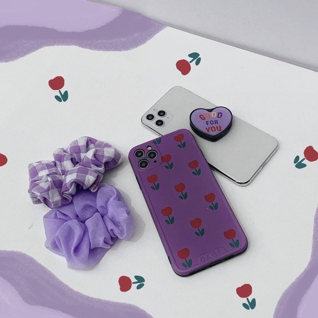Ốp Lưng / Case 40k Purple Tiny Flowers