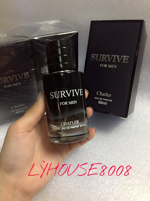Nước Hoa Nam Survive For Men Chatler (60ml) - Bản Dupe của Sauvage Dior