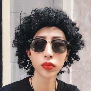 Tóc giả đen xù châu phi / tóc giả michael jacksonMua giá bán buôn/ bán sỉ-168-GHIH2