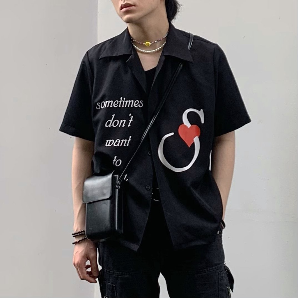 Áo Sơmi Cuban Shirt Sometime Don't Want To Think Kiểu Dáng Unisex Nam Nữ