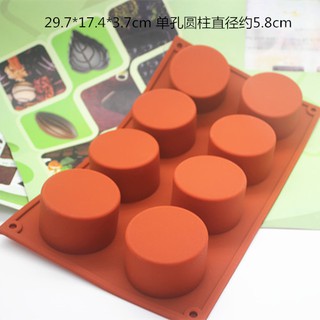 Khuôn làm xà phòng 8 ô hình trụ cao cấp tiện lợi dễ sử dụng