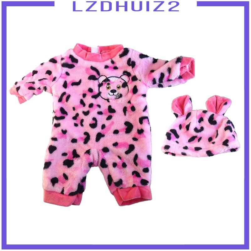 Bộ Áo Liền Quần + Nón Đáng Yêu Cho Búp Bê Les Fleurs 50cm