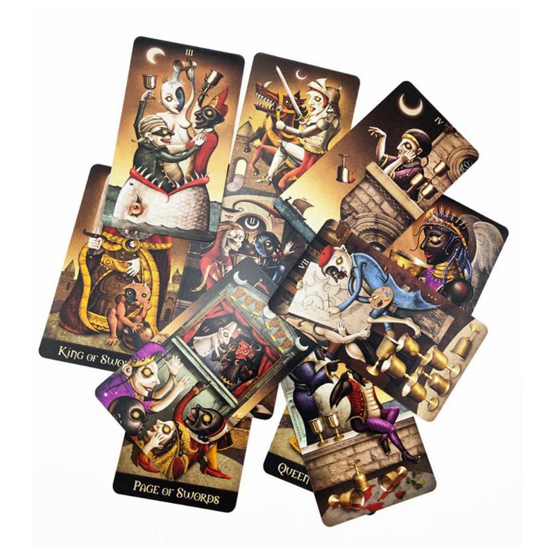 Bộ bài tarot Deviant Moon gồm 78 lá bằng tiếng anh